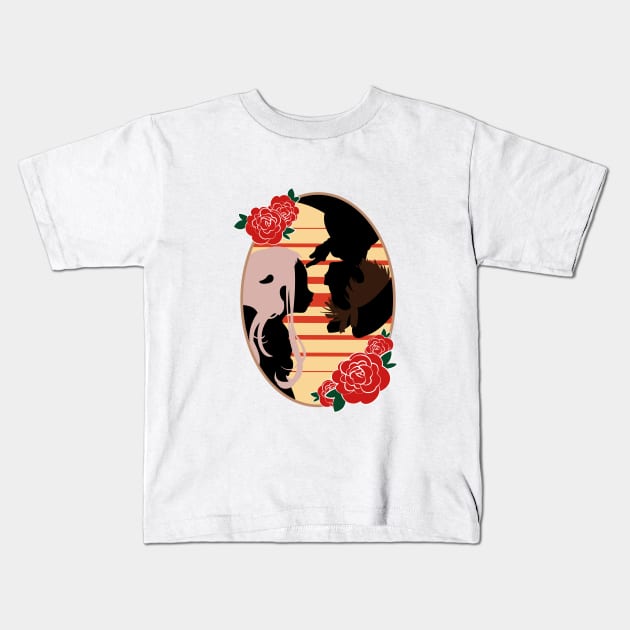 hanako & nene Kids T-Shirt by anemocha